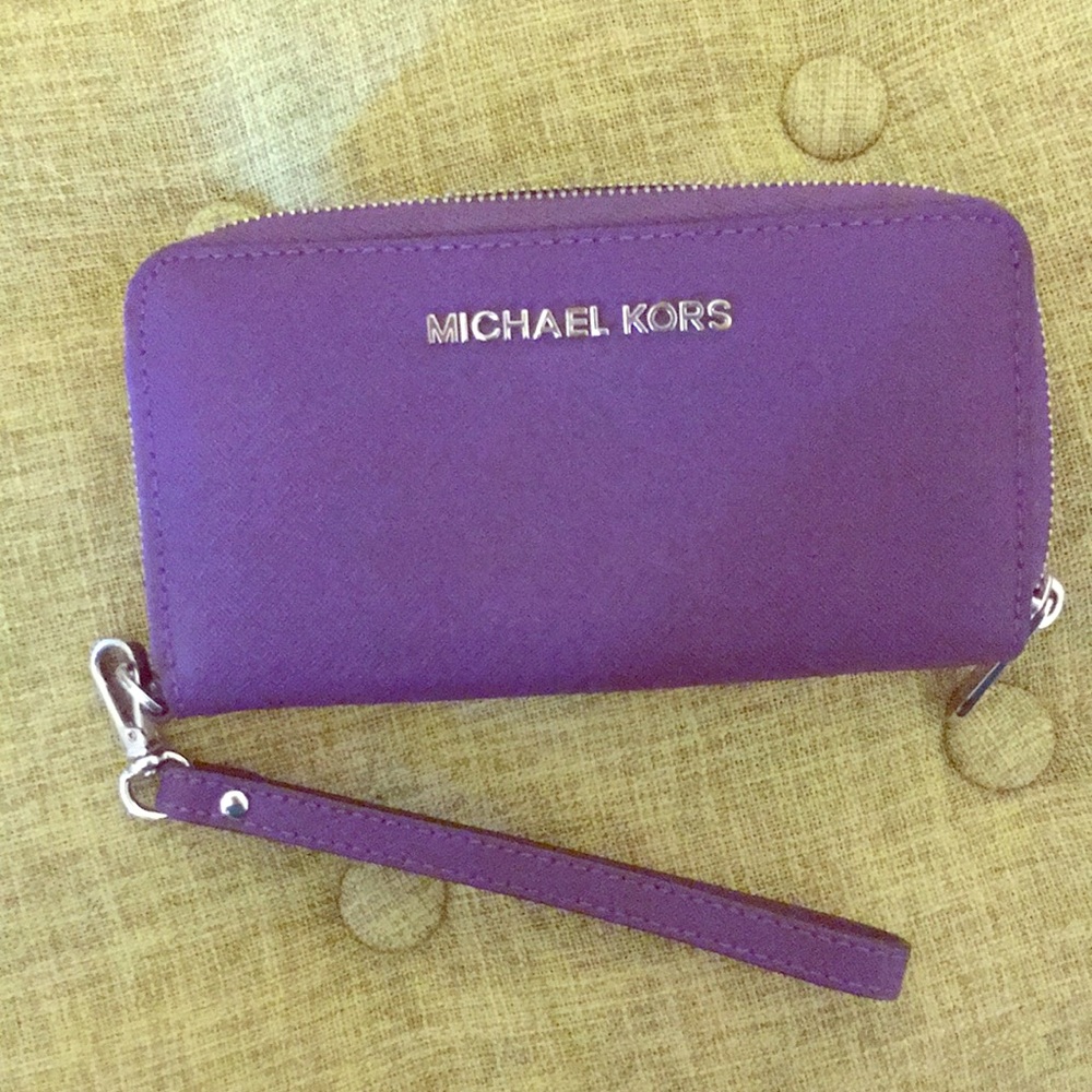 Michael Kors Purple Wristlet